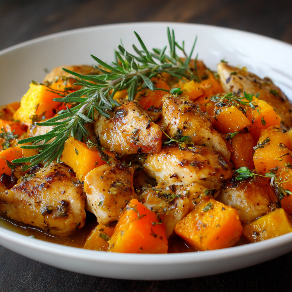 Simple Crockpot Rosemary Chicken & Squash: Crowd-Pleasing Meal